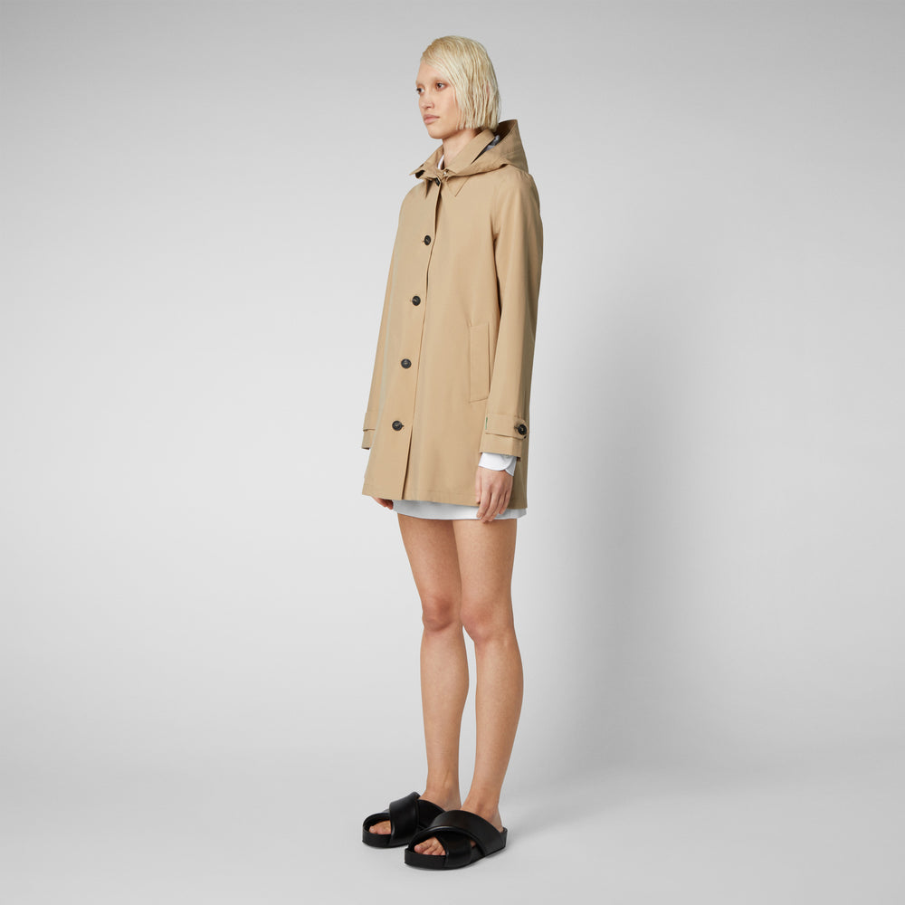 Save the duck Impermeabile donna April beige scuro Saldi
