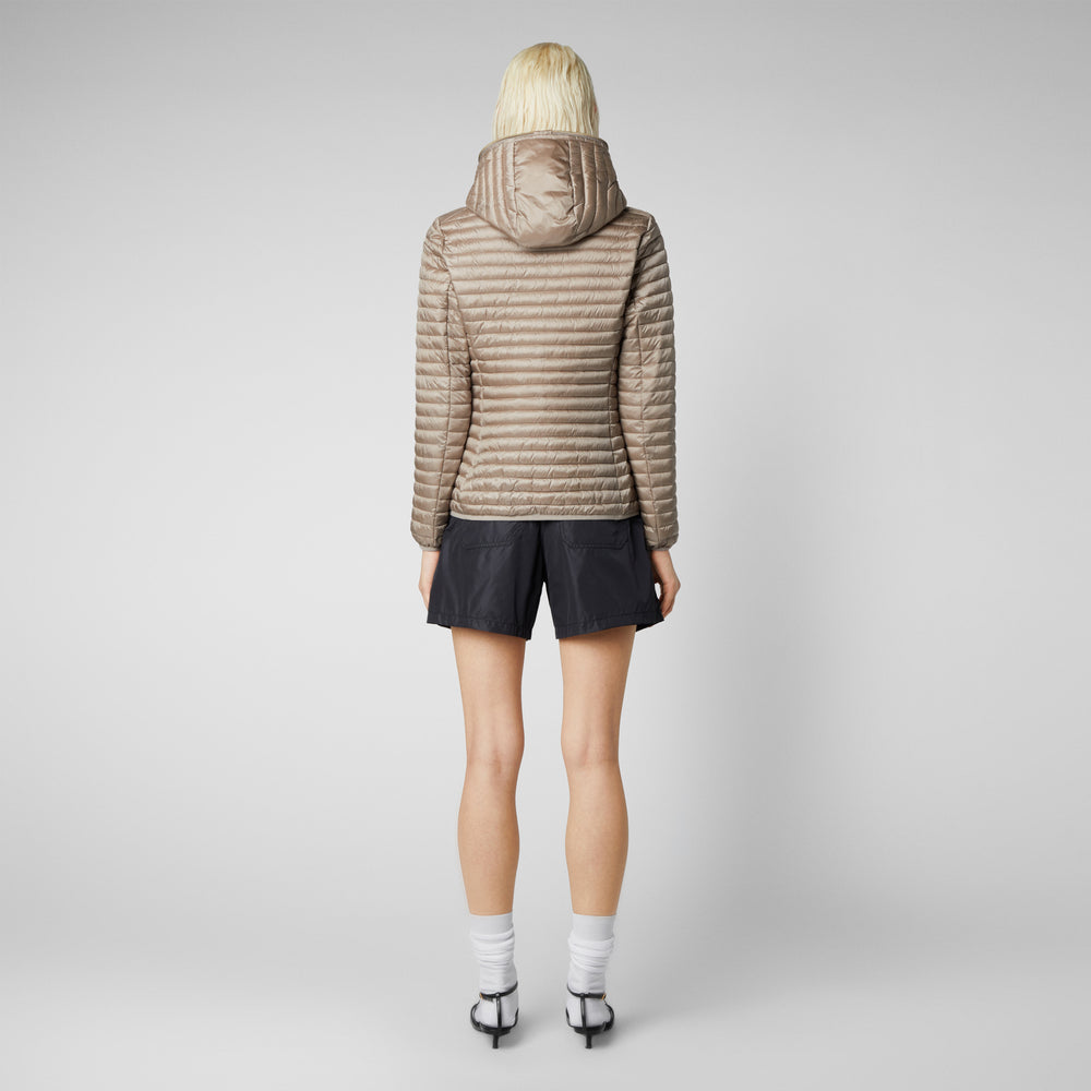 Save the duck Piumino animal free donna Alexa grigio perla Saldi Di Fabbrica