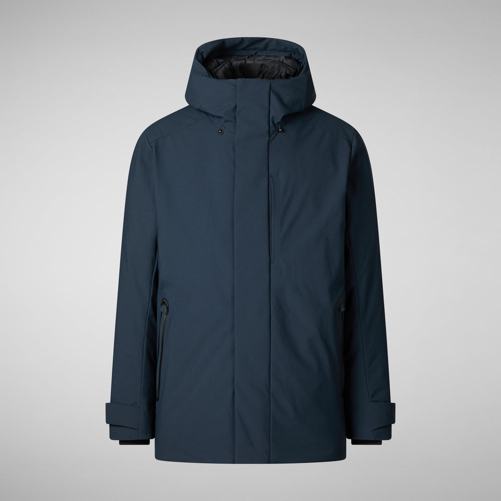 Save the duck PARKA UOMO WILDER IN BLU NERO Discount Store per i nuovi prodotti