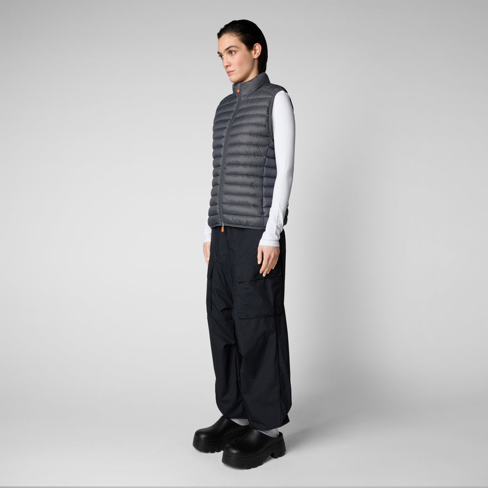 Save the duck Gilet imbottito donna Charlotte grigio tempesta Pezzi Unici