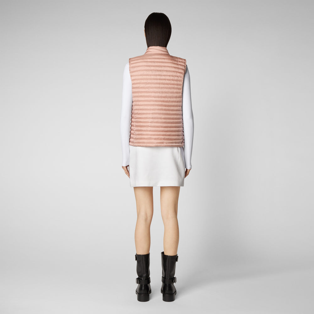 Save the duck Gilet trapuntato donna Aria rosa cipria Italy