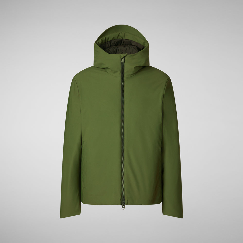 Save the duck PARKA UOMO SABAL IN MOSS GREEN Spedizione Gratuita