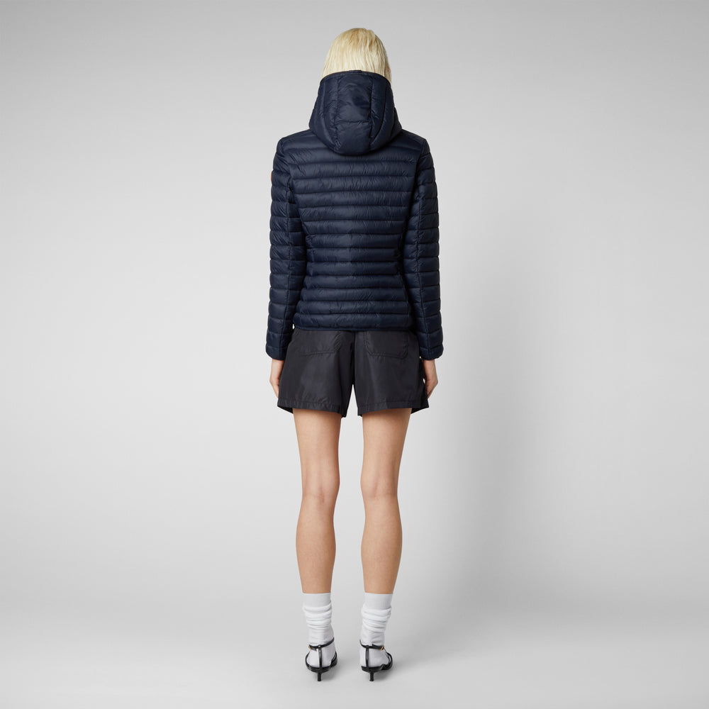 Save the duck Piumino animal free con cappuccio donna Daisy blu Nero Fino Al -60%