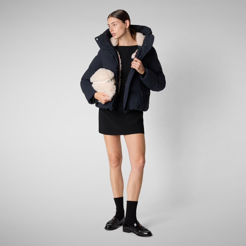 Save the duck PIUMINO ANIMAL FREE DONNA CALLIOPE BLU NERO Convenienza