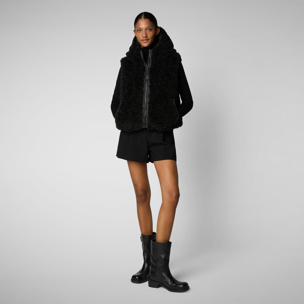 Save the duck GILET CON CAPPUCCIO DONNA KLARA NERO Economico