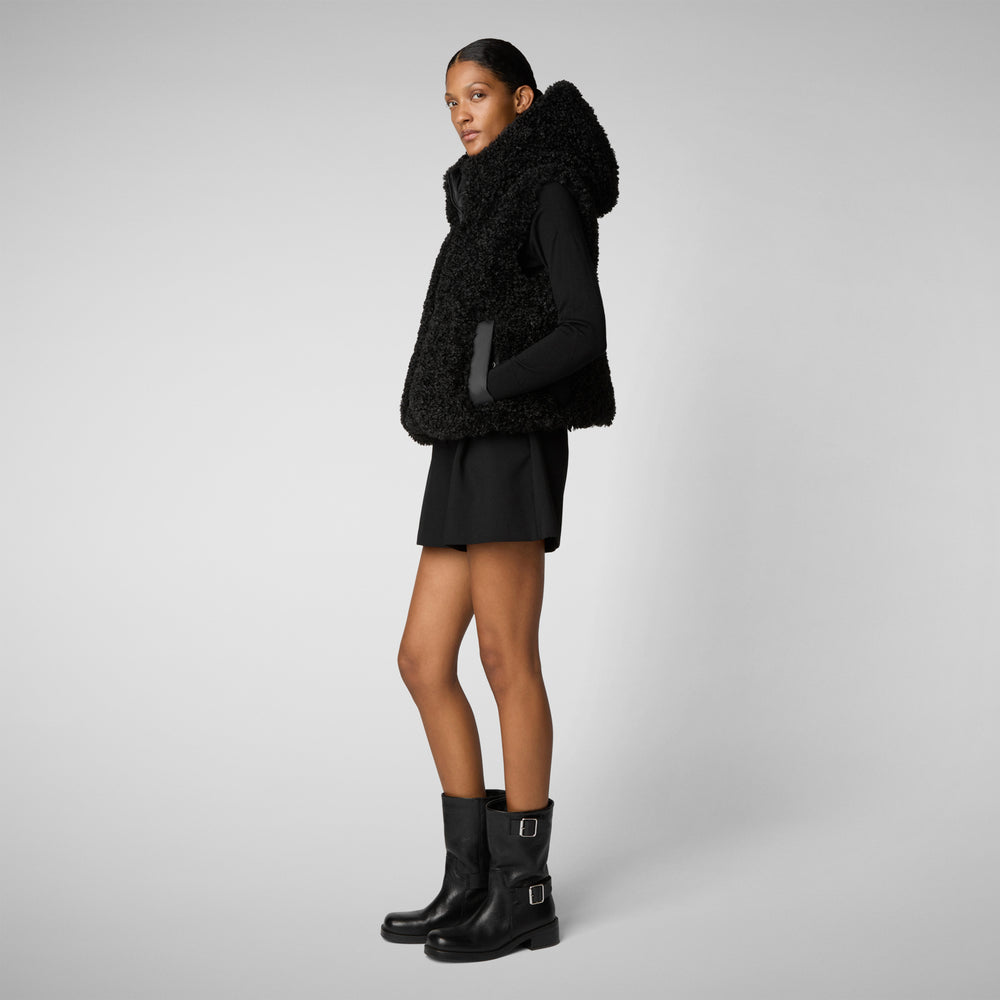 Save the duck GILET CON CAPPUCCIO DONNA KLARA NERO Economico