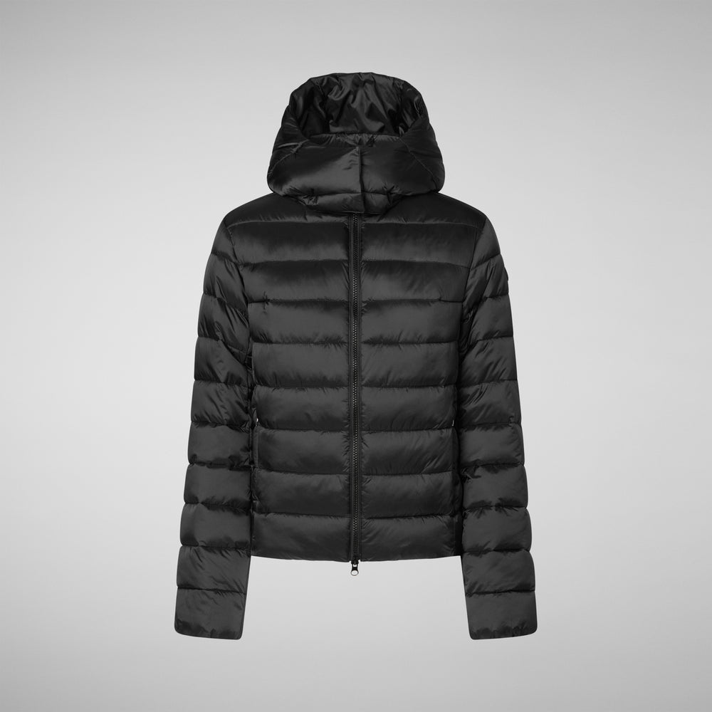 Save the duck PIUMINO ANIMAL FREE CON CAPPUCCIO DONNA ERI NERO Offerte