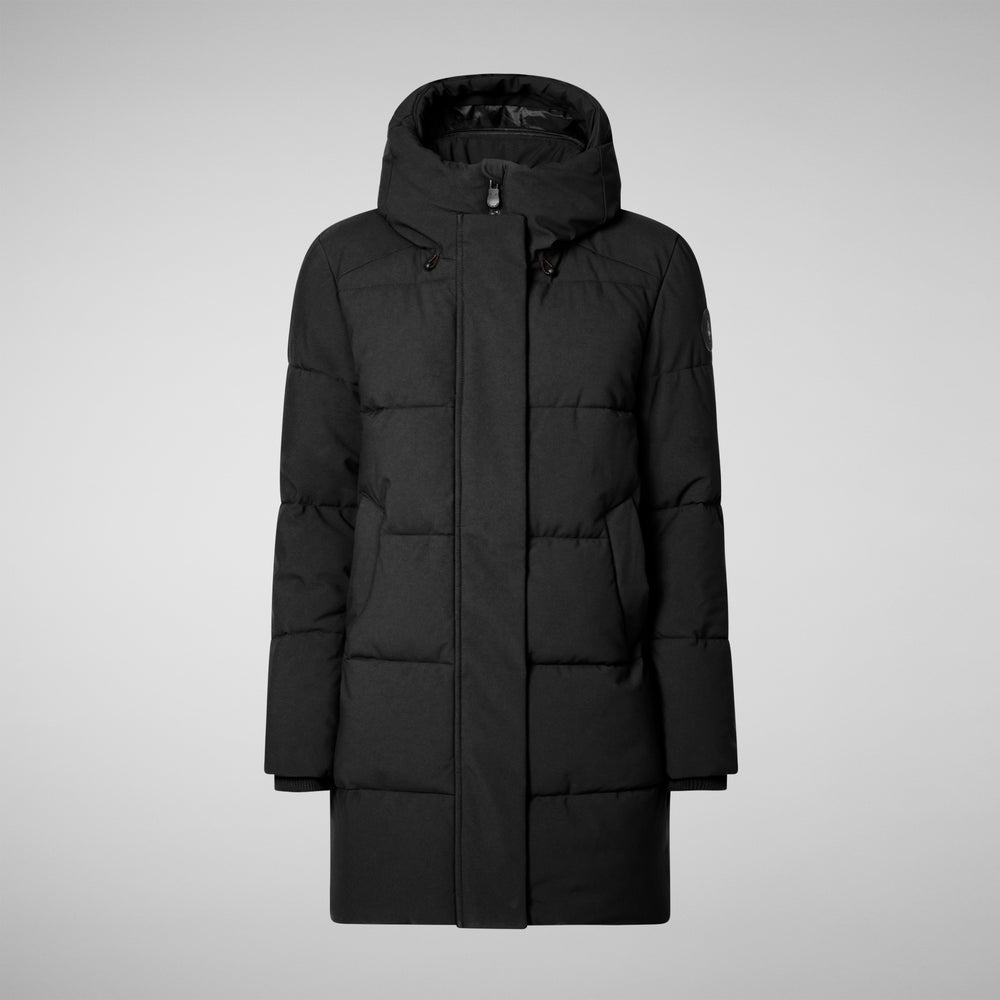 Save the duck PARKA DONNA CON CAPPUCCIO BETHANY NERO Vendita Calda