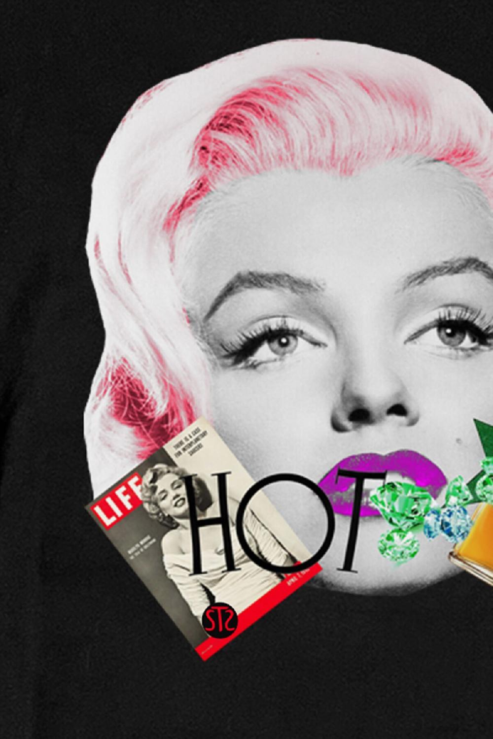 Seetees T-shirt donna Marilyn in cotone organico vegano GOTS per la tua t-shirt Negozio