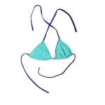 Sort of looser Eco-Triangolo_Streamers Turquoise In Vendita