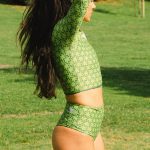 Sort of looser Eco-Crop Top_Flowers Nuova