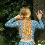 Sort of looser Eco-Crop Top_Optycal Waves Moda