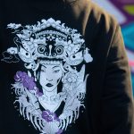 Sort of looser UNISEX Crew Neck BARONG_Black Violet #baliinspired Convenienza