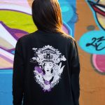 Sort of looser UNISEX Crew Neck BARONG_Black Violet #baliinspired Convenienza
