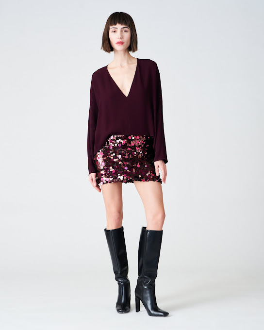 Suoli Abito Corto C/mini In Paillettes In Vendita