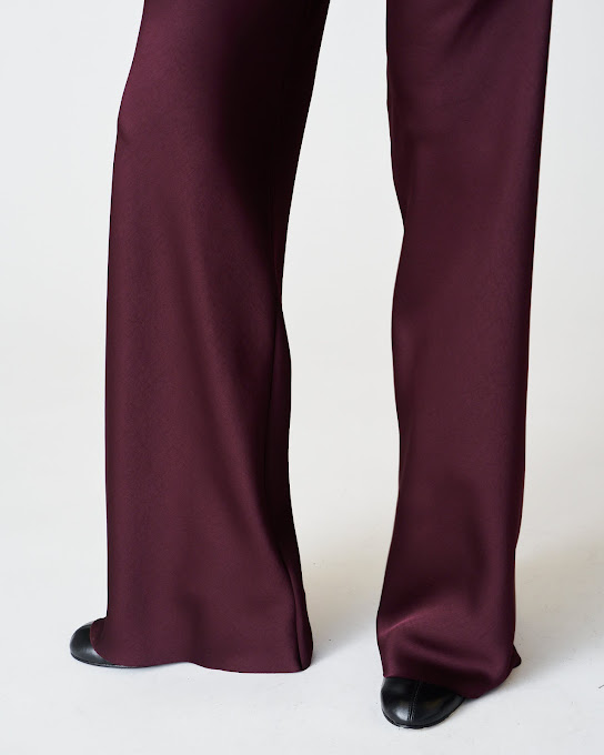 Suoli Pantalone C/profilo In Velluto In Saldo