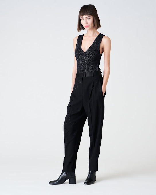 Suoli Pantalone Carota Gessato Nuova