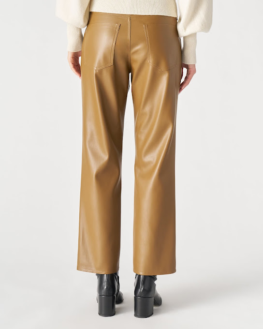 Suoli Jeans Slim In Ecopelle Moda