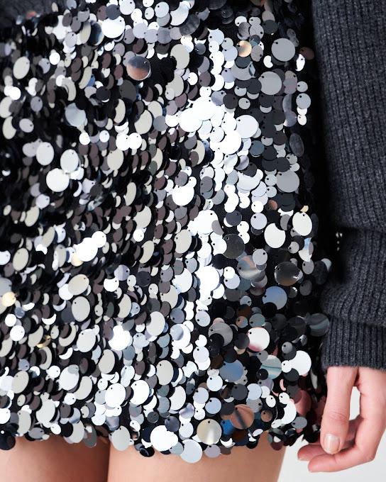 Suoli Minigonna In Macro Paillettes Sconto