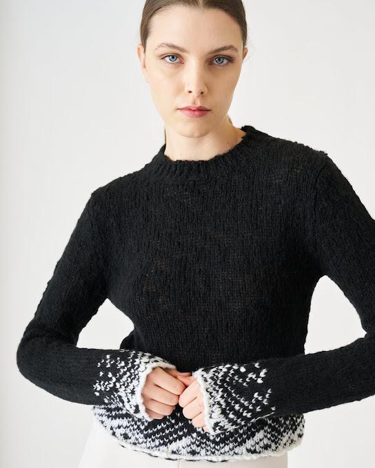Suoli Maglia Girocollo Jacquard Fino Al -60%