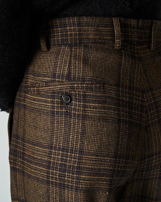 Suoli Pantalone Check Con Risvolto In Saldo