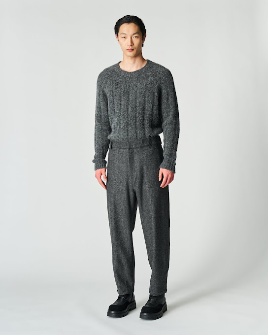 Suoli Pantalone Spinato Con Risvolto Nuova