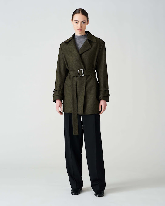Suoli Cappotto Panno Con Cintura Promozione