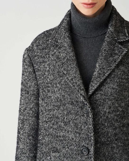 Suoli Cappotto Tessuto Diagonale Pezzi Unici