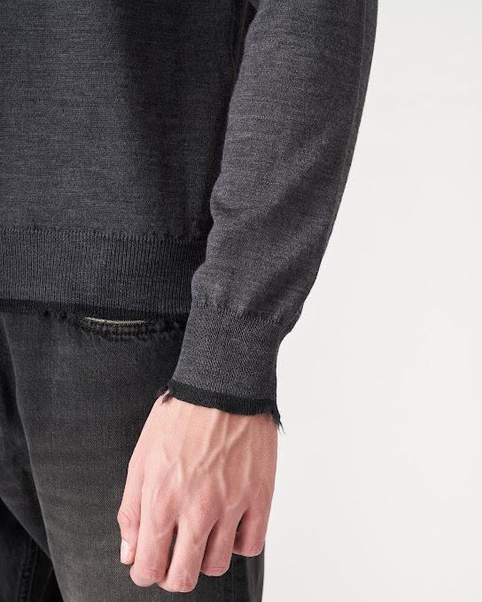 Suoli Maglia Girocollo 2 Colli Bicolore Vendita Calda