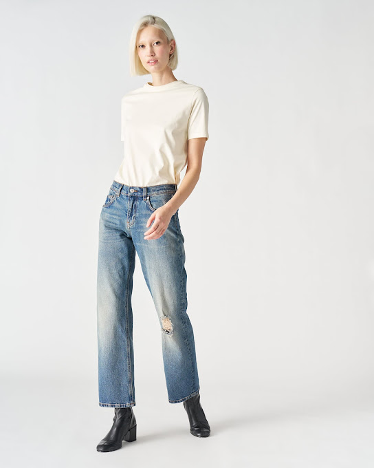 Suoli Pantalone Denim Low Rise Zoe In Saldo