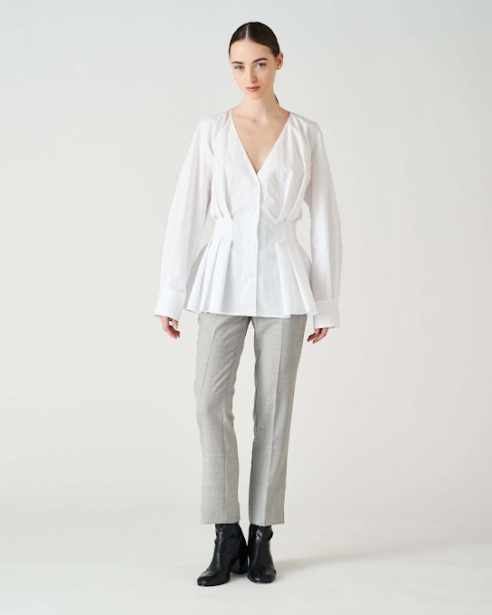 Suoli Camicia Pieghe Cotone Acquista Ora