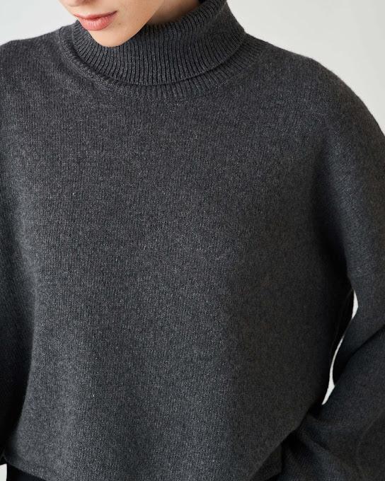 Suoli Maglia Collo Alto Prezzo Ridotto
