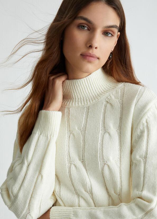 Liu Jo Abito bianco in maglia Saldi