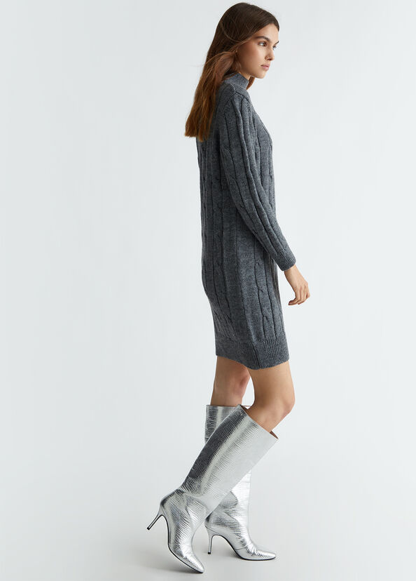 Liu Jo Abito grigio in maglia Hotsell