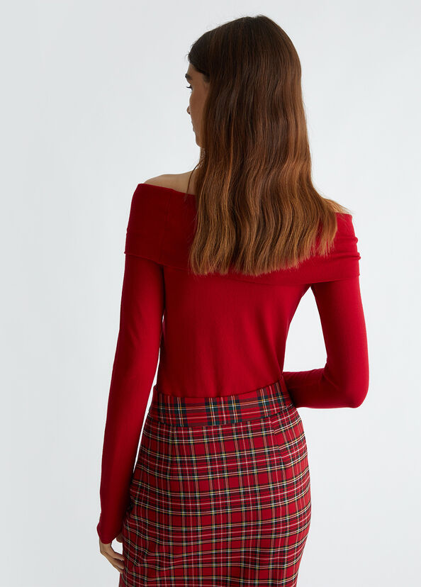 Liu Jo Body rosso con cut-out Saldi Di Fabbrica