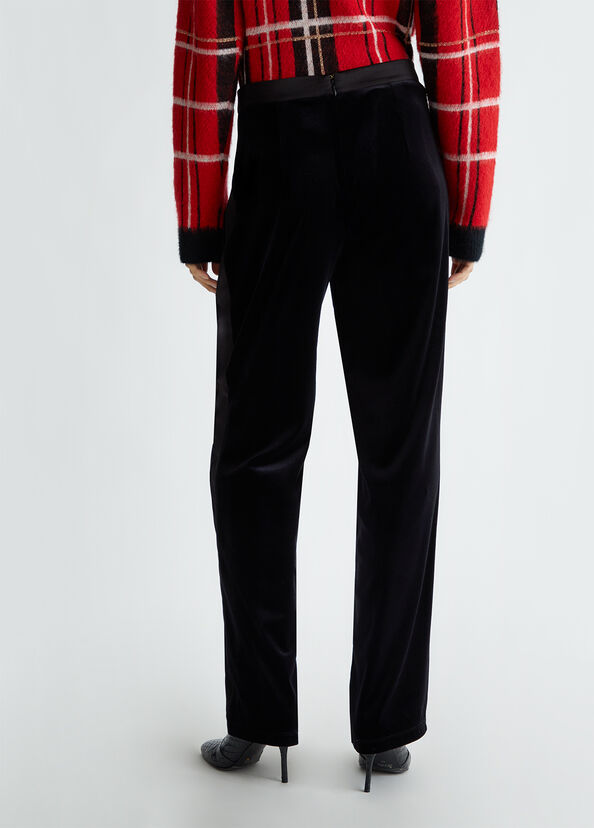 Liu Jo Pantaloni eleganti in velluto Vendite Flash