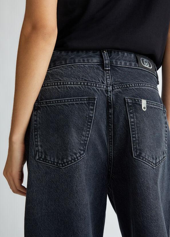 Liu Jo Jeans cropped con piume Italy