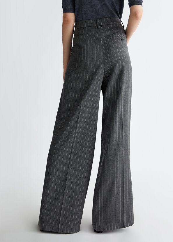 Liu Jo Pantaloni gessati Sottocosto