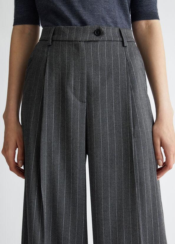 Liu Jo Pantaloni gessati Sottocosto