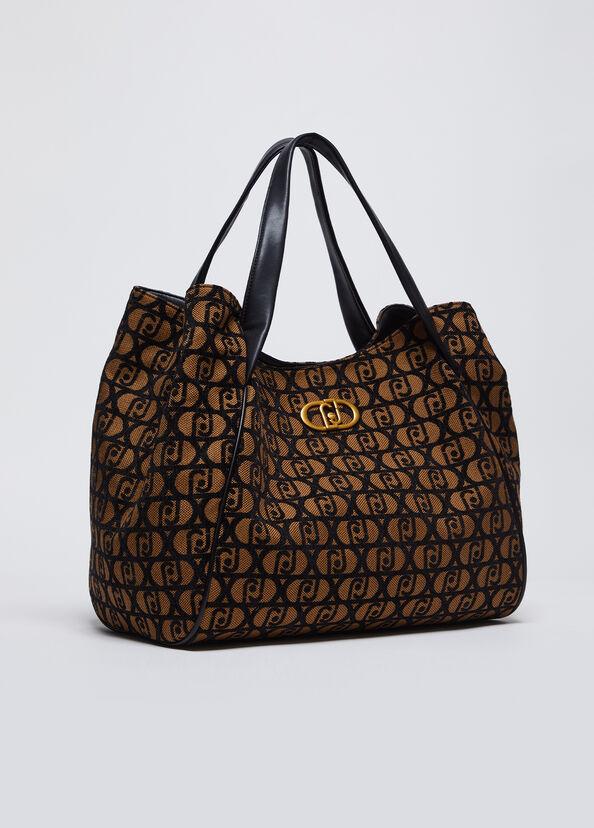 Liu Jo Shopping bag jacquard con logo In Linea