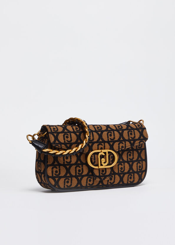 Liu Jo Borsa a spalla jacquard con logo Vendita
