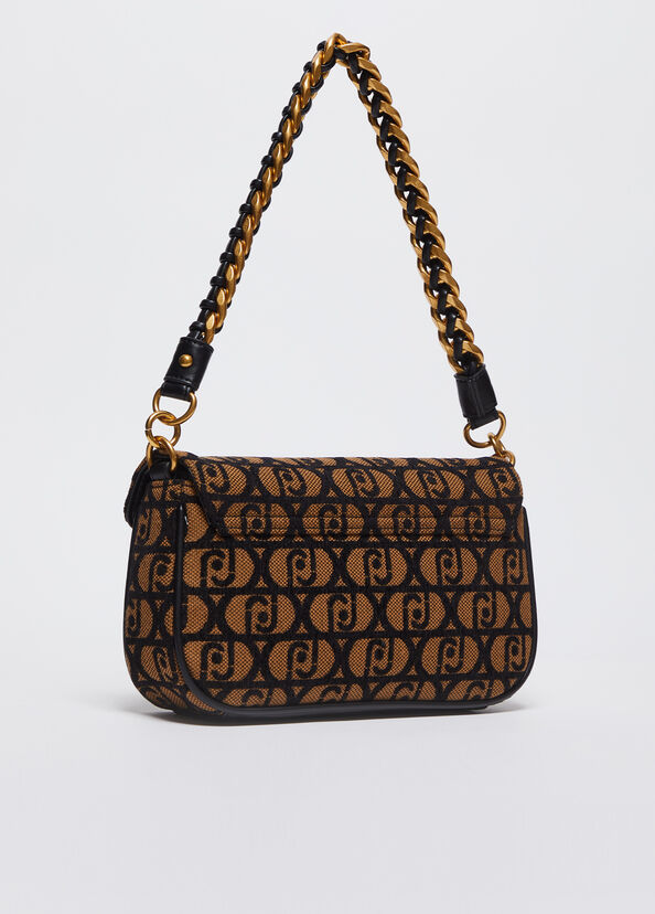 Liu Jo Borsa a spalla jacquard con logo Vendita
