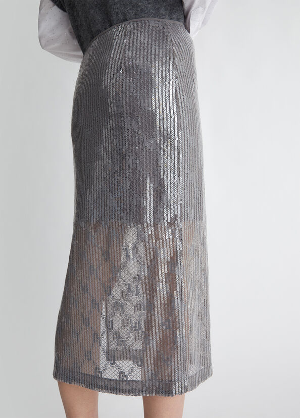 Liu Jo Gonna in pizzo con paillettes Soddisfazione Garantita