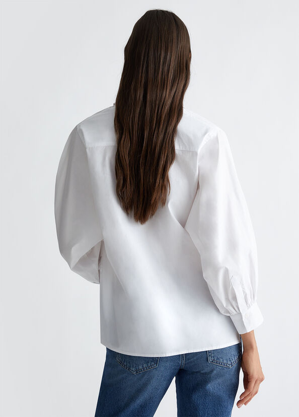 Liu Jo Camicia in popeline con spilla In Vendita