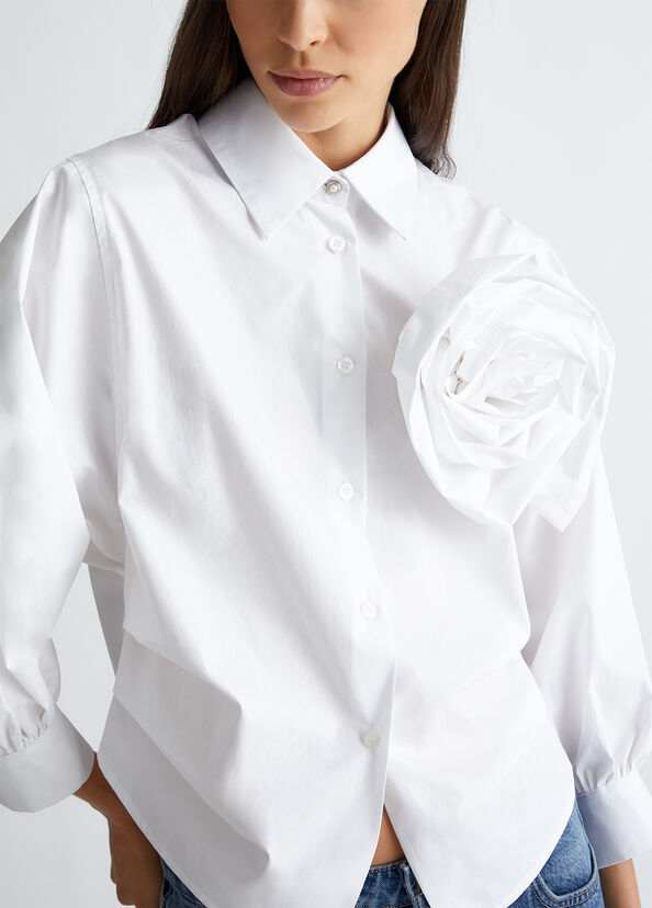 Liu Jo Camicia in popeline con spilla In Vendita