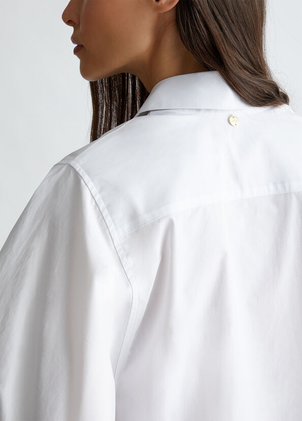 Liu Jo Camicia in popeline con spilla In Vendita