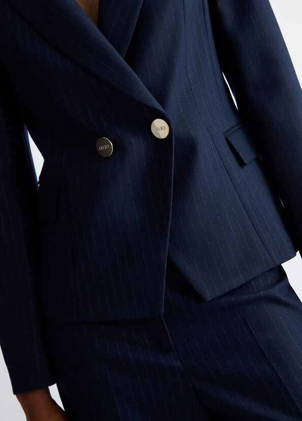 Liu Jo Blazer in flanella gessata Saldi
