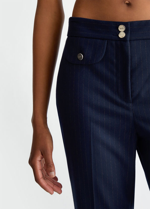Liu Jo Pantaloni in flanella gessata Offerte