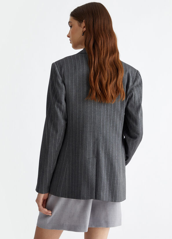 Liu Jo Blazer gessato Vendita Calda