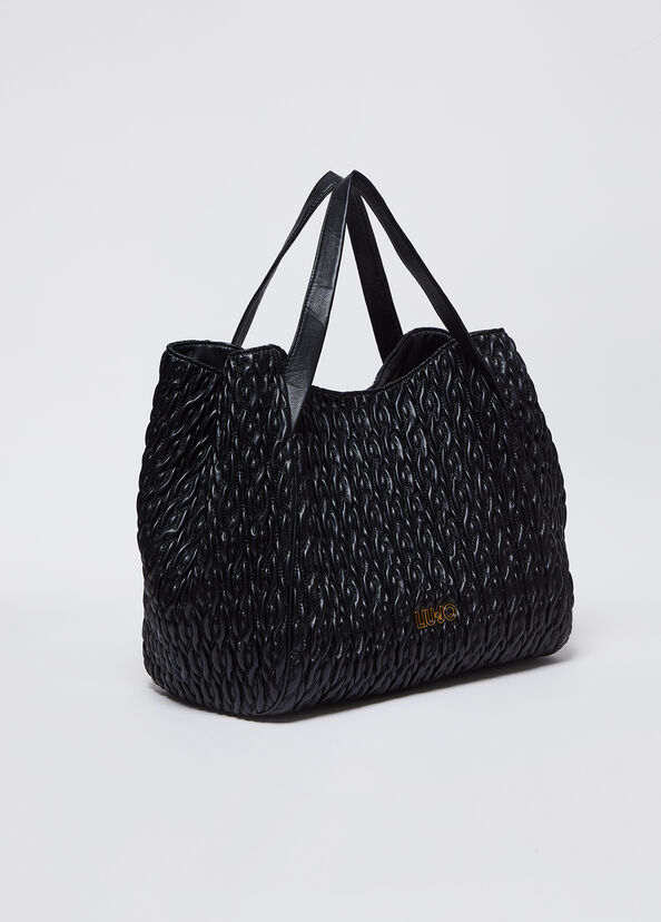 Liu Jo Shopping bag matelassé con pochette In Vendita